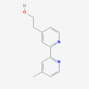 molecular formula C13H14N2O B15334850 4'-Methyl-4-hydroxyethyl-2,2'-bipyridine 