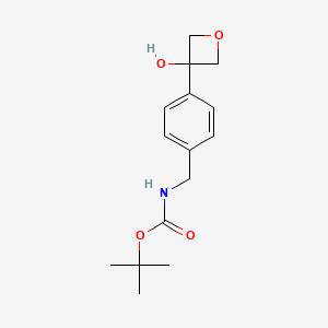 3-[4-[(Boc-amino)methyl]phenyl]oxetan-3-ol