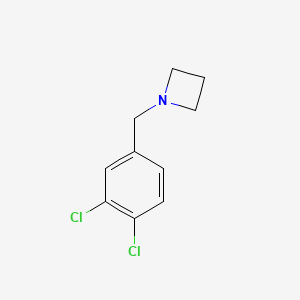 molecular formula C10H11Cl2N B15334863 1-(3,4-Dichlorobenzyl)azetidine 