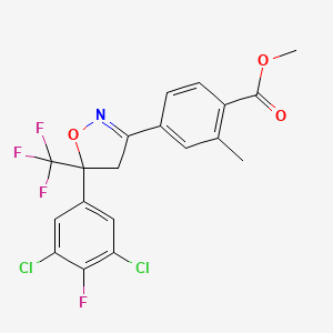 Methyl 4-[5-(3,5-Dichloro-4-fluorophenyl)-5-(trifluoromethyl)-4,5-dihydro-3-isoxazolyl]-2-methylbenzoate