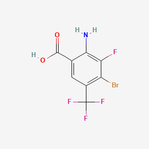 2-Amino-4-bromo-3-fluoro-5-(trifluoromethyl)benzoic acid