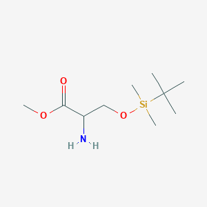 molecular formula C10H23NO3Si B15334954 Methyl 2-Amino-3-[(tert-butyldimethylsilyl)oxy]propanoate 