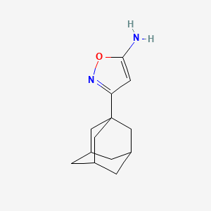 molecular formula C13H18N2O B15334973 5-Amino-3-(1-adamantyl)isoxazole CAS No. 794566-81-7