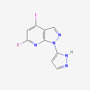 6-Fluoro-4-iodo-1-(1H-pyrazol-3-yl)-1H-pyrazolo[3,4-b]pyridine