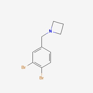 molecular formula C10H11Br2N B15335014 1-(3,4-Dibromobenzyl)azetidine 