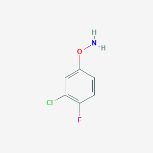 molecular formula C6H5ClFNO B15335063 O-(3-Chloro-4-fluorophenyl)hydroxylamine 