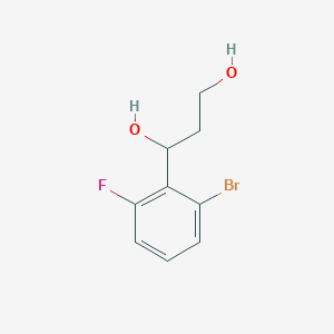 molecular formula C9H10BrFO2 B15335094 (S)-1-(2-Bromo-6-fluorophenyl)-1,3-propanediol 