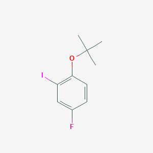 molecular formula C10H12FIO B15335097 1-(tert-Butoxy)-4-fluoro-2-iodobenzene 