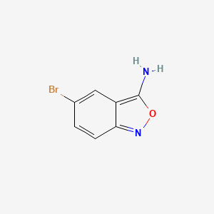 molecular formula C7H5BrN2O B15335105 3-Amino-5-bromobenzisoxazole 