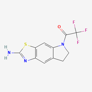 1-(2-Amino-6,7-dihydro-5H-thiazolo[4,5-F]indol-5-YL)-2,2,2-trifluoroethanone