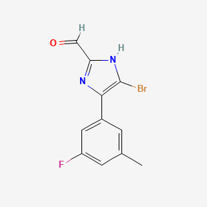 5-Bromo-4-(3-fluoro-5-methylphenyl)imidazole-2-carbaldehyde