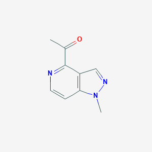 molecular formula C9H9N3O B15335154 1-(1-Methyl-1H-pyrazolo[4,3-c]pyridin-4-yl)ethanone 