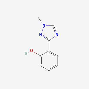 molecular formula C9H9N3O B15335163 2-(1-Methyl-1H-1,2,4-triazol-3-yl)phenol 