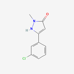 3-(3-Chlorophenyl)-1-methyl-1H-pyrazol-5-ol