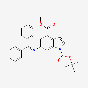 Methyl 1-Boc-6-[(diphenylmethylene)amino]indole-4-carboxylate