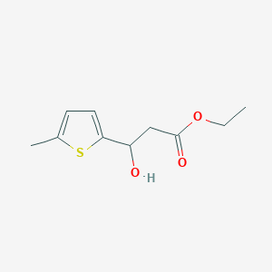 molecular formula C10H14O3S B15335214 Ethyl 3-Hydroxy-3-(5-methyl-2-thienyl)propanoate 