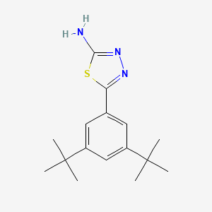 molecular formula C16H23N3S B15335228 2-Amino-5-(3,5-di-tert-butylphenyl)-1,3,4-thiadiazole 