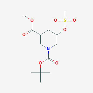 1-(Tert-butyl) 3-methyl 5-((methylsulfonyl)oxy)piperidine-1,3-dicarboxylate