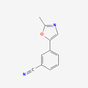 3-(2-Methyl-1,3-oxazol-5-yl)benzonitrile