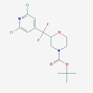 4-Boc-2-[(2,6-dichloro-4-pyridyl)difluoromethyl]morpholine