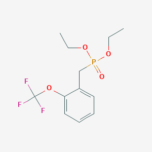 molecular formula C12H16F3O4P B15335315 Diethyl 2-(Trifluoromethoxy)benzylphosphonate 