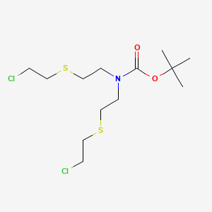 molecular formula C13H25Cl2NO2S2 B15335319 N-Boc-2-[(2-chloroethyl)thio]-N-[2-[(2-chloroethyl)thio]ethyl]ethanamine 