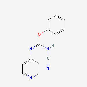 molecular formula C13H10N4O B15335368 1-Cyano-2-phenyl-3-(4-pyridyl)isourea 