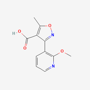 3-(2-Methoxypyridin-3-yl)-5-methylisoxazole-4-carboxylic acid