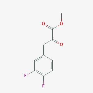 molecular formula C10H8F2O3 B15335391 Methyl 3-(3,4-difluorophenyl)-2-oxopropanoate 