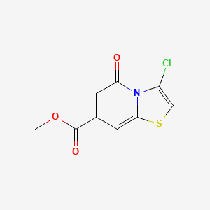 molecular formula C9H6ClNO3S B15335405 methyl 3-chloro-5-oxo-5H-thiazolo[3,2-a]pyridine-7-carboxylate 