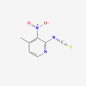 molecular formula C7H5N3O2S B15335426 2-Isothiocyanato-4-methyl-3-nitropyridine 