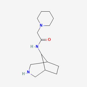 N-(3-Azabicyclo[3.2.1]octan-8-yl)-2-(1-piperidyl)acetamide