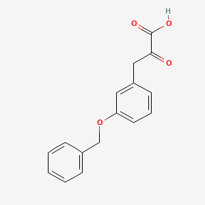 molecular formula C16H14O4 B15335489 3-[3-(Benzyloxy)phenyl]-2-oxopropanoic acid 