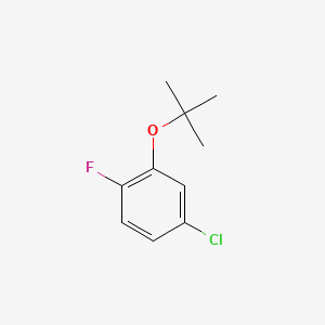 molecular formula C10H12ClFO B15335497 2-(tert-Butoxy)-4-chloro-1-fluorobenzene 