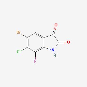 5-Bromo-6-chloro-7-fluoroindoline-2,3-dione