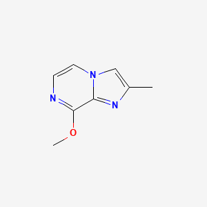 molecular formula C8H9N3O B15335535 8-Methoxy-2-methylimidazo[1,2-a]pyrazine 