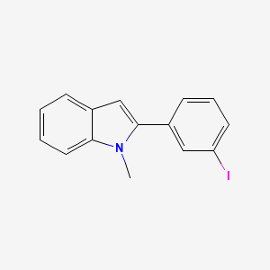 molecular formula C15H12IN B15335584 2-(3-Iodophenyl)-1-methylindole 