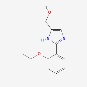 molecular formula C12H14N2O2 B15335651 2-(2-Ethoxyphenyl)imidazole-5-methanol 