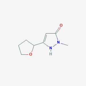 1-Methyl-3-(2-tetrahydrofuryl)-1H-pyrazol-5-ol