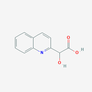 molecular formula C11H9NO3 B15335681 2-Hydroxy-2-(2-quinolyl)acetic Acid 