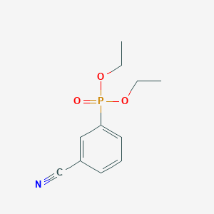 molecular formula C11H14NO3P B15335693 Diethyl (3-cyanophenyl)phosphonate CAS No. 85915-09-9