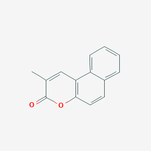 molecular formula C14H10O2 B15335701 2-Methylbenzo[f]chromen-3-one CAS No. 21315-44-6