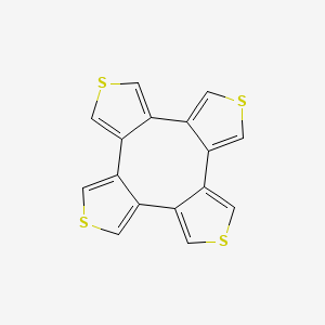 molecular formula C16H8S4 B15335729 4,9,14,19-tetrathiapentacyclo[15.3.0.02,6.07,11.012,16]icosa-1(20),2,5,7,10,12,15,17-octaene 