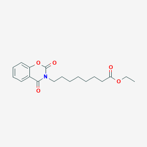 molecular formula C18H23NO5 B15335757 Ethyl 8-[2,4-Dioxo-2H-benzo[e][1,3]oxazin-3(4H)-yl]octanoate CAS No. 287935-37-9