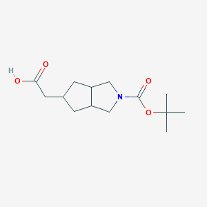 2-(2-(tert-Butoxycarbonyl)octahydrocyclopenta[c]pyrrol-5-yl)acetic acid