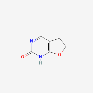 molecular formula C6H6N2O2 B15335780 5,6-Dihydrofuro[2,3-d]pyrimidin-2(3H)-one 