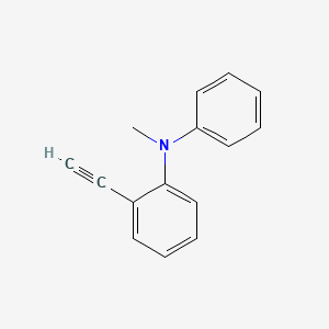 molecular formula C15H13N B15335790 2-Ethynyl-N-methyl-N-phenylaniline 