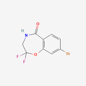 8-Bromo-2,2-difluoro-3,4-dihydrobenzo[f][1,4]oxazepin-5(2H)-one