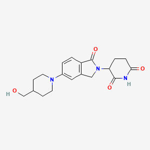 3-[5-[4-(Hydroxymethyl)-1-piperidyl]-1-oxoisoindolin-2-yl]piperidine-2,6-dione