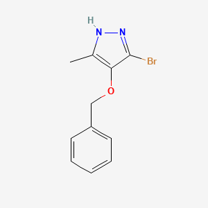 4-(Benzyloxy)-5-bromo-3-methyl-1H-pyrazole